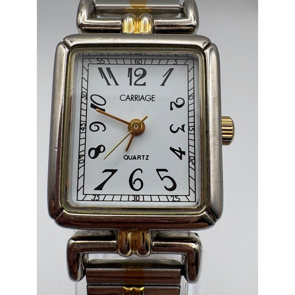 Vintage Carriage by Timex Women's Two-Tone Tank Watch - Expansion Band - Picture 3 of 6